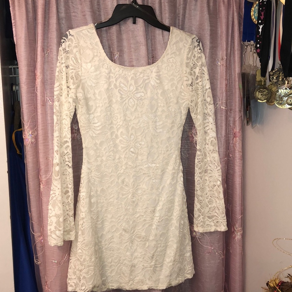 White Floral Dress